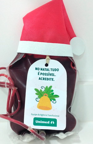 Agência Transfusional da Unimed realiza ação de Natal com pacientes